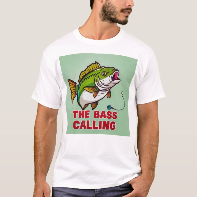 T-shirt The Bass Calling  (Devant)