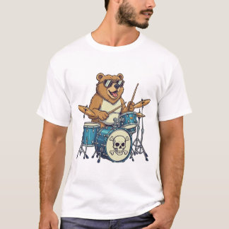 T-shirt The Bear Drummer 