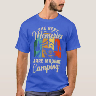 T-shirt THE BEST MEMORIES ARE MADE CAMPING vintage