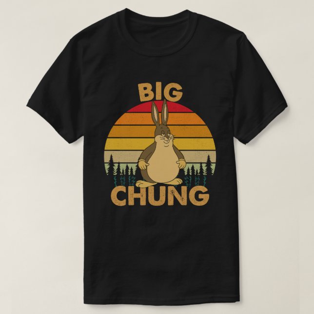 T-shirt The Big Chungus - Vintage Meme Legend (Design devant)