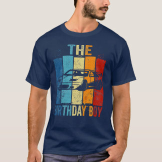 T-shirt The Birthday Boy Race Car Birthday Racing Car frie