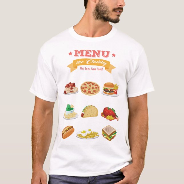T-shirt the chubby restaurant (Devant)