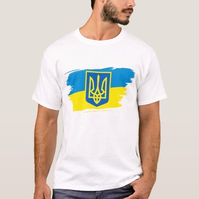 T-Shirt The coat of arms of Ukraine (Front)