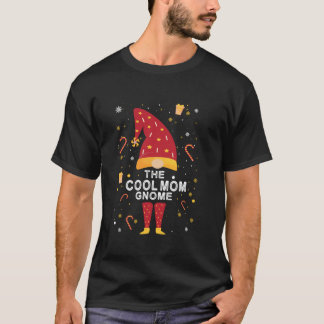 T-shirt The Cool Mom Gnome Christmas Plaid Matching Family