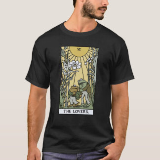 T-shirt The Cottagecore Frog Toad Tarrot Card Fortunetelle