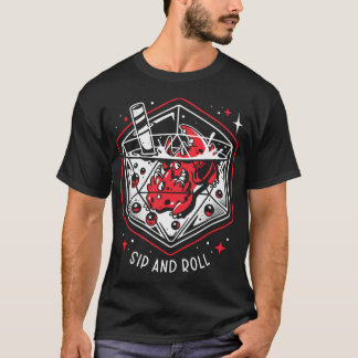 T-shirt Thé de bulle draconien - Dragon D20 Dice