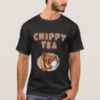Thé de chippé ou poisson et chips Design T Chemise