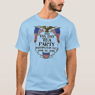 T-shirt Thé de jour de 2010 impôts