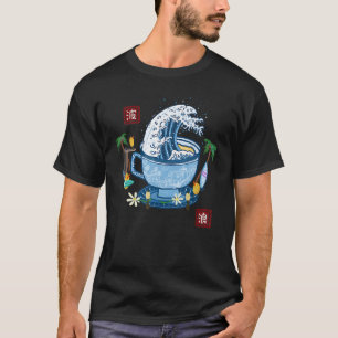 T-shirt Thé de la coupe Grande vague de Kanagawa Japonais 
