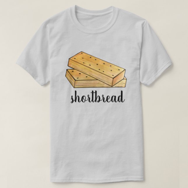 T-shirt Thé de Pain Raccourci écossais Biscuits Boulangeri (Design devant)