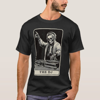 T-shirt The DJarot Card Skeleton Music Deck Party Major Ar