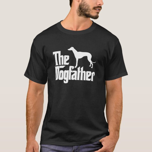 T-shirt The Dogfather Greyhound (Devant)