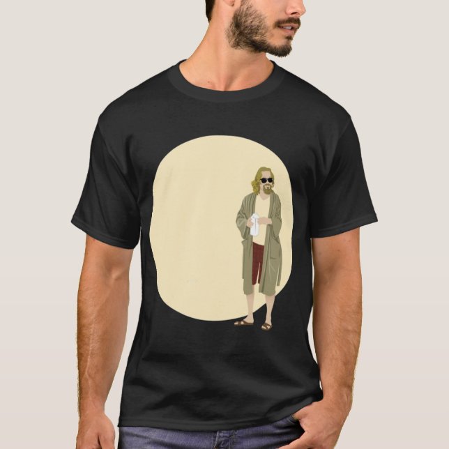 T-shirt The Dudehe big Lebowski Circle retro (Devant)