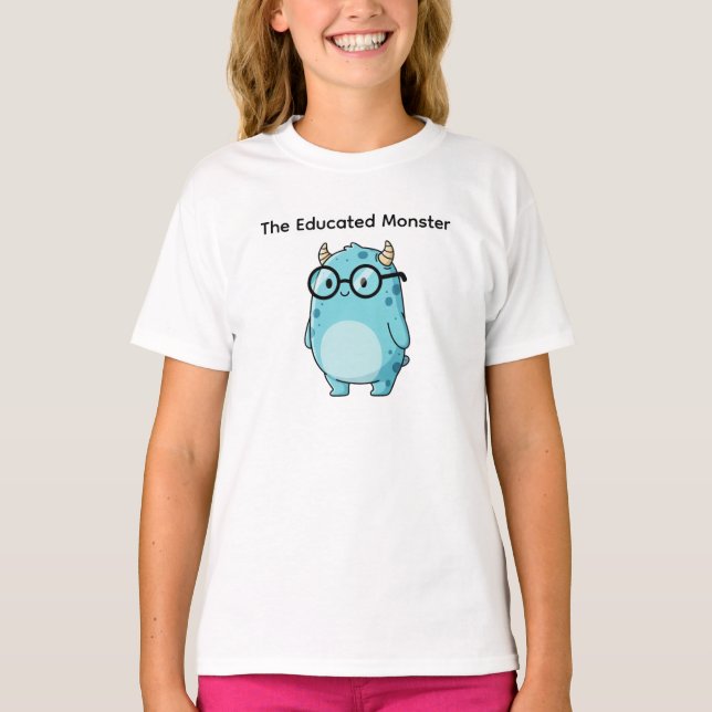 T-shirt The Educated Monster (Devant)