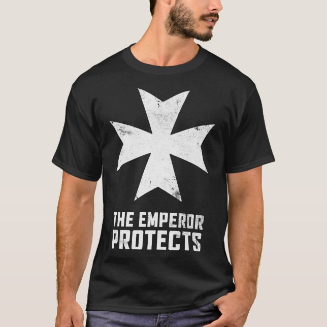 T-shirt The Emperor Protects White family (Devant)
