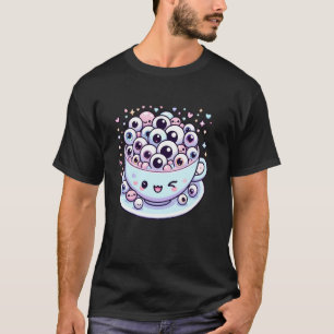 T-shirt Thé étrange Pun Étrange esthétique Eyeball Amour d