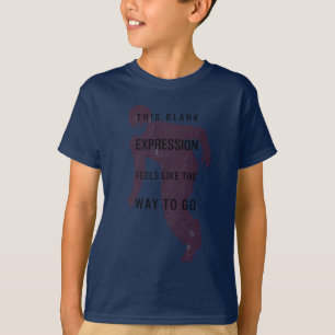 T-shirt The Flash   "Blank Expression" Quote Silhouette