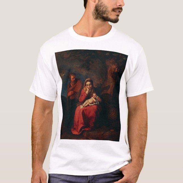 T-shirt The Flight into Egypt by Abraham Bloemaert  (Devant)