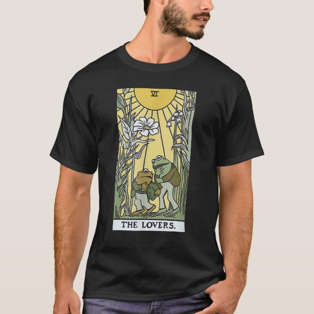 T-shirt The  Frog Toad Frog  Tarot Card Cottagecore (Devant)