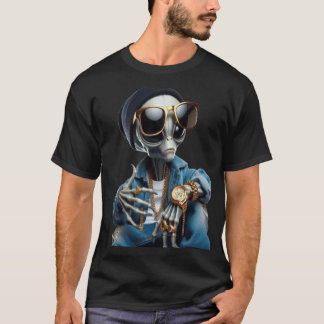 T-shirt The funky Alien