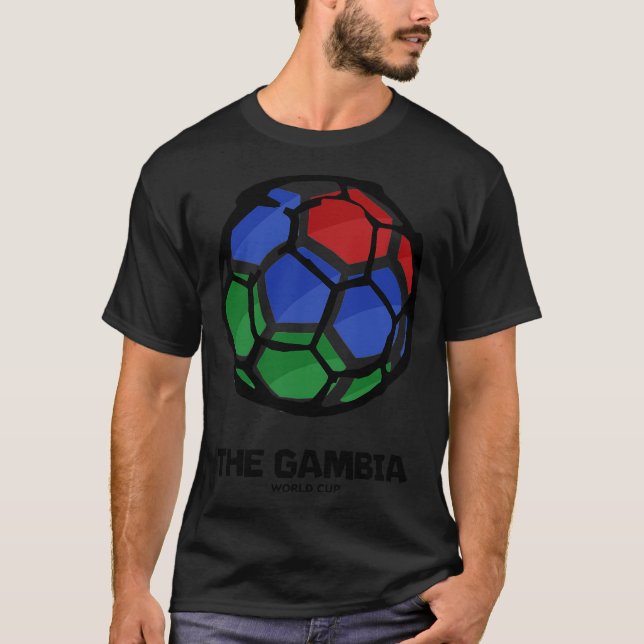T-shirt The Gambia Country Flag (Devant)