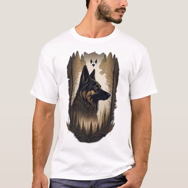 T-shirt The German Shepherd 008  (Devant)