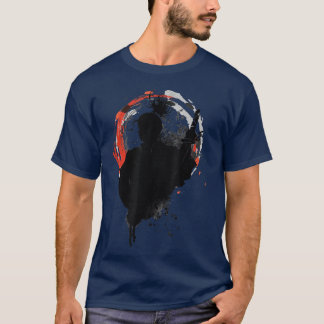 T-shirt The Ghost Samurai Mask Warrior Samurai Swords Bush