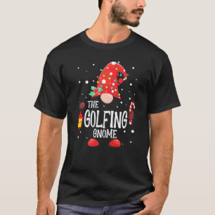 T-shirt The Golfing Gnome Matching Family Christmas Gnome 