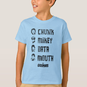 T-shirt The Goonies Chunk, Mikey, Data, Mouth