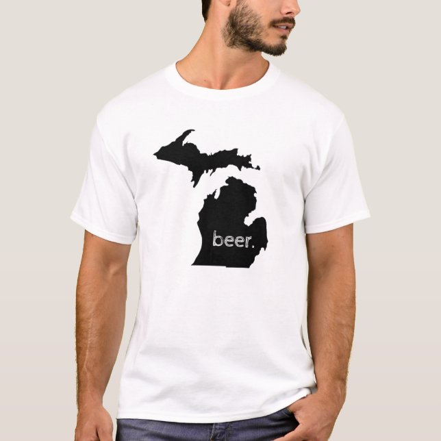 T-shirt The Great Lake State - Bière ! (Devant)