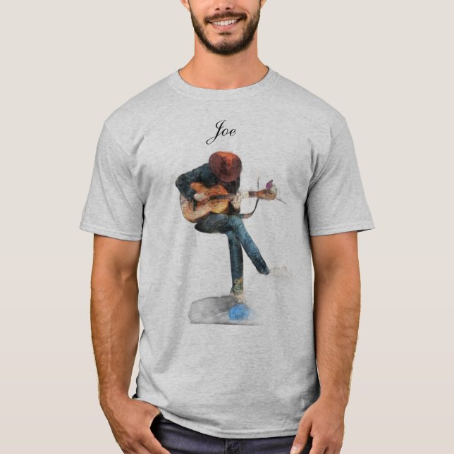 T-shirt The Guitar Man (Devant)