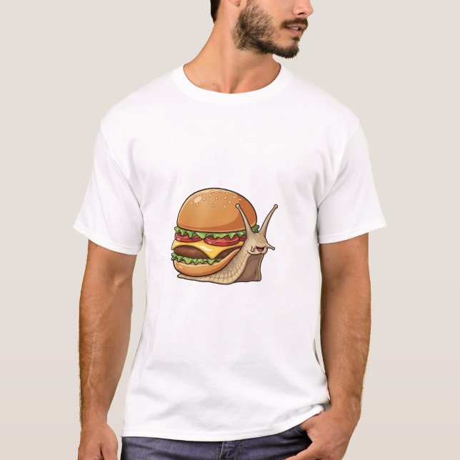 T-shirt The Happy Burger-Snail (Devant)