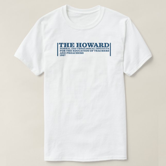 T-shirt The Howard Normal and Theological Institute (Design devant)