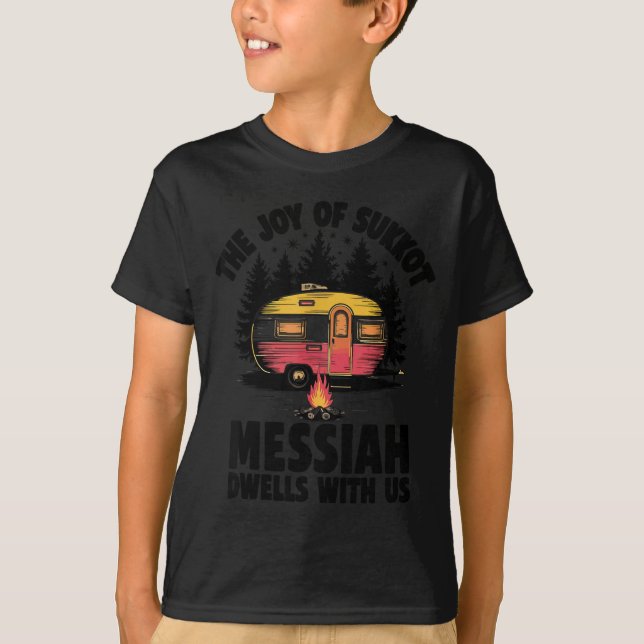 T-shirt The Joy Of Sukkot Messiah Dwells With Us Jewish Ho (Devant)