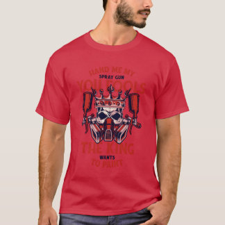 T-shirt The King Wantso Paint Car Spray Automotive Car fam