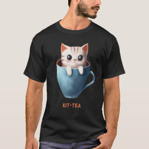 T-shirt Thé kit Kittea Kitty Chat Tasse de thé Chatons Mig