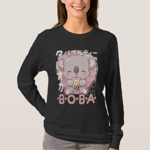 T-shirt Thé Koala Boba Kawaii Bubble Tea Koala Anime Neko