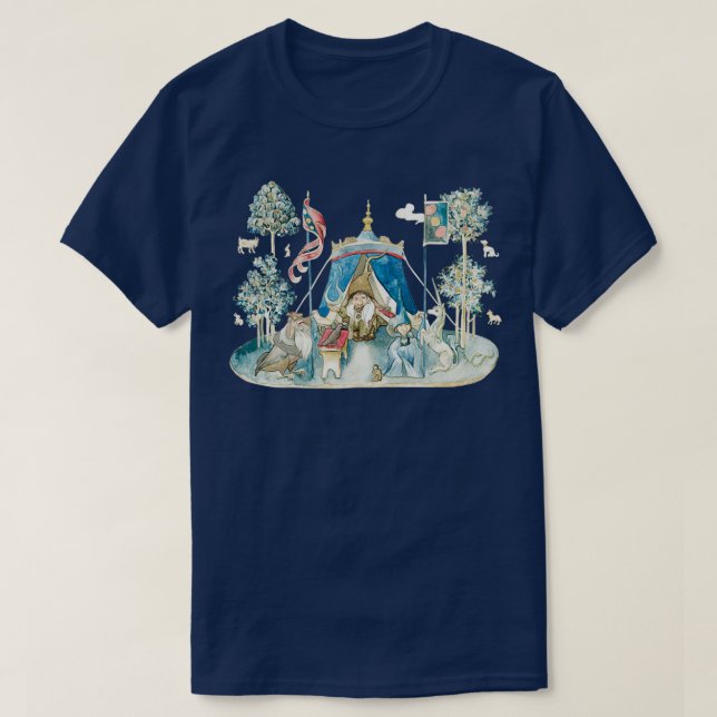 T-shirt The Last Unicorn Deux Sides of Magic medieval (Design devant)