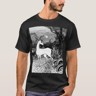 T-shirt The Last Unicorn in the shadow of the forest boy