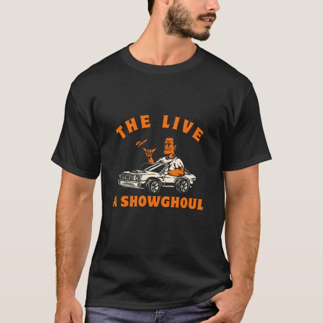 T-shirt The Life of a Showghoul Retro Halloween Show Ghost (Devant)