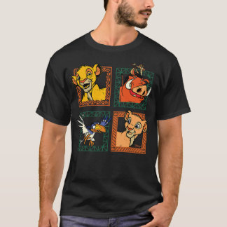 T-shirt The Lion King - Simba Nala Timon Pumbaa Zazu Chara