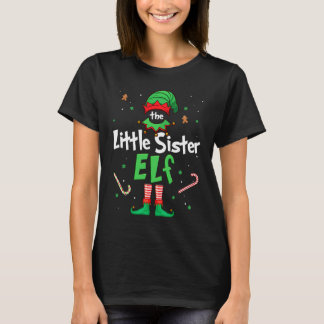 T-shirt The Little Sister Elf Xmas Matching Christmas For 