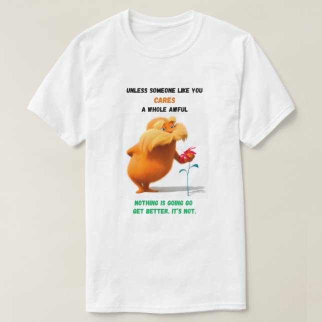 T-SHIRT " THE LORAX'S GREEN TOUCH TEE" (Design Front)