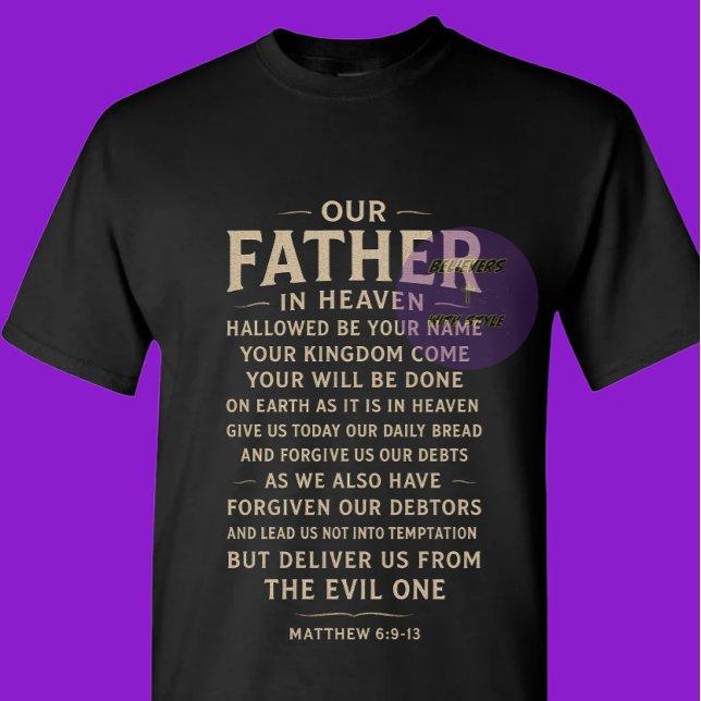T-shirt The LORDs Prayer - Christian (Créateur téléchargé)