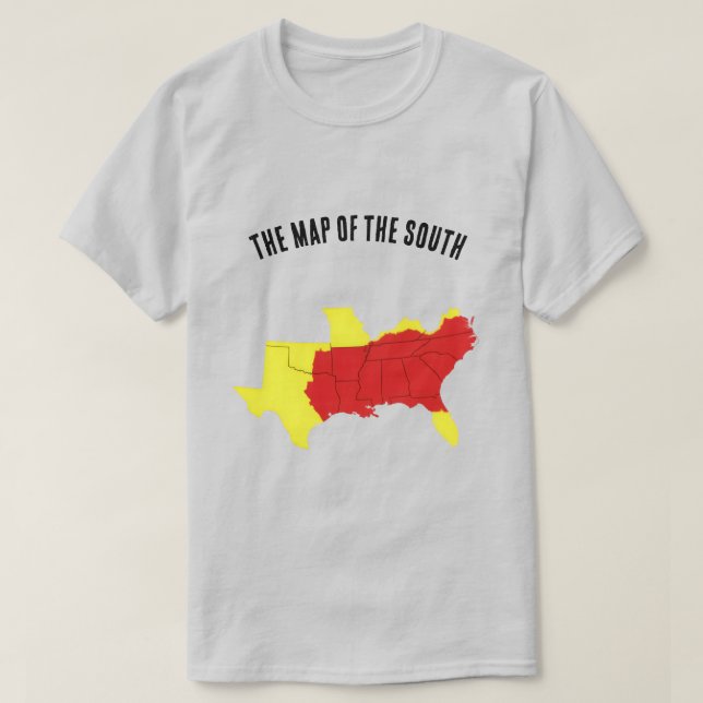 T-shirt The Map of the South (Design devant)