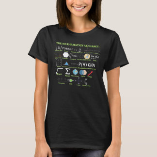 T-shirt The Mathematics Alphabet, cool science and Math