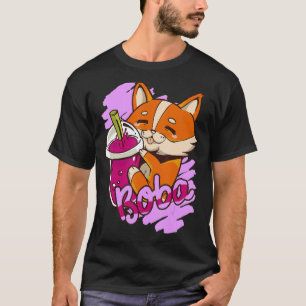 T-shirt thé mignon animation boba