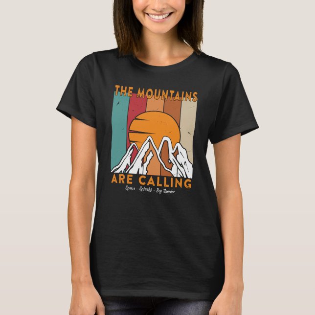T-shirt The Mountains are Calling Space Splash Big Thunder (Devant)