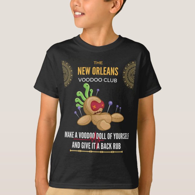 T-shirt The New Orleans Voodoo Club - Crazy, Insane  (Devant)