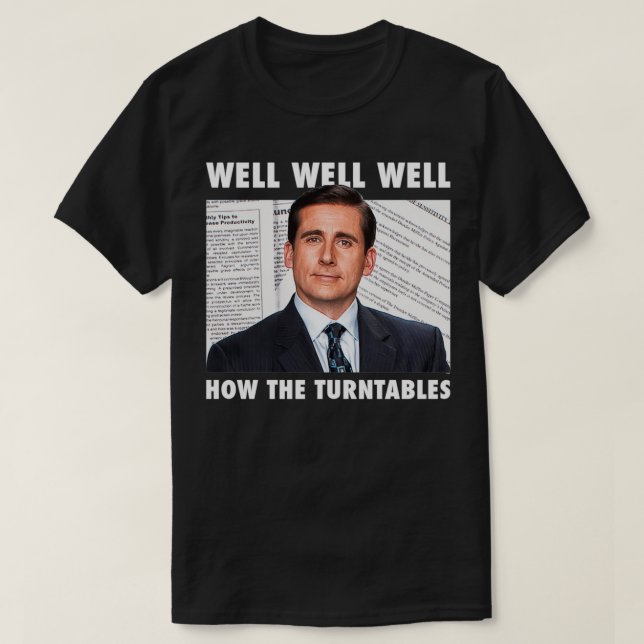 T-shirt The Office Michael How The Turntables  (Design devant)